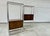 Lane Furniture 1970s Lane Mid Century Modern Walnut and Chrome 2 Bay Free Standing Wall Unit Etagere For Sale - Image 4 of 12