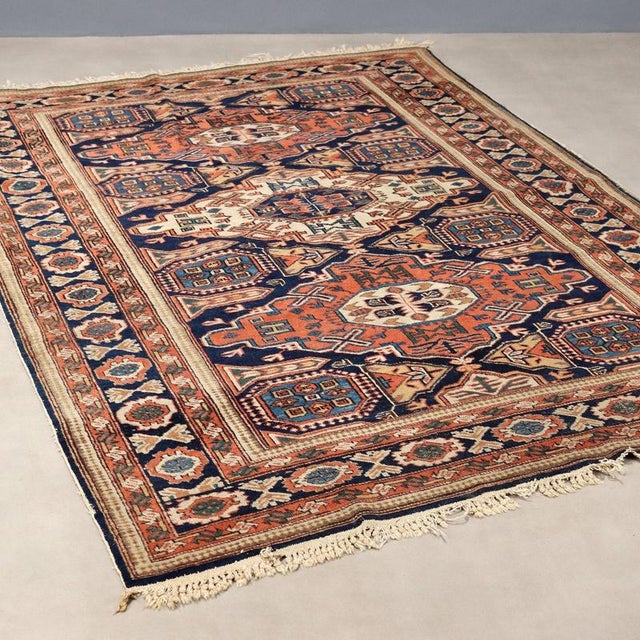 Handmade Wool Shirwan Rug For Sale - Image 9 of 9