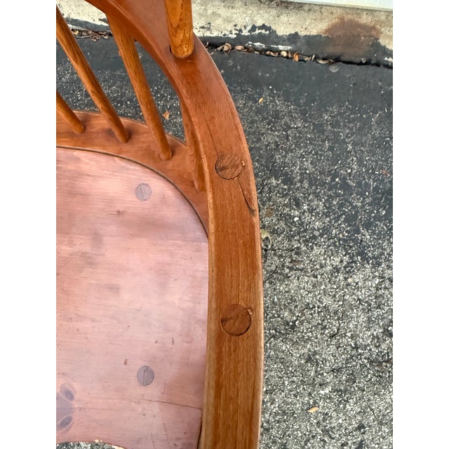 Stickley Comb Back Windsor Arm Chairs- A Pair For Sale - Image 12 of 12
