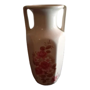 1970s Handpainted Vase Marked Kingston Pottery Hull England