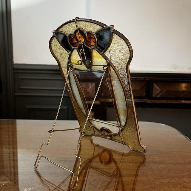 Art Nouveau / Art Deco Photo Holder on Brass Stand, 1910s For Sale - Image 11 of 18