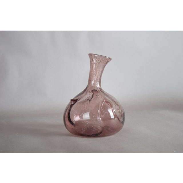 Amethyst Bullicante Glass Vase, Murano, 1990s For Sale - Image 6 of 13