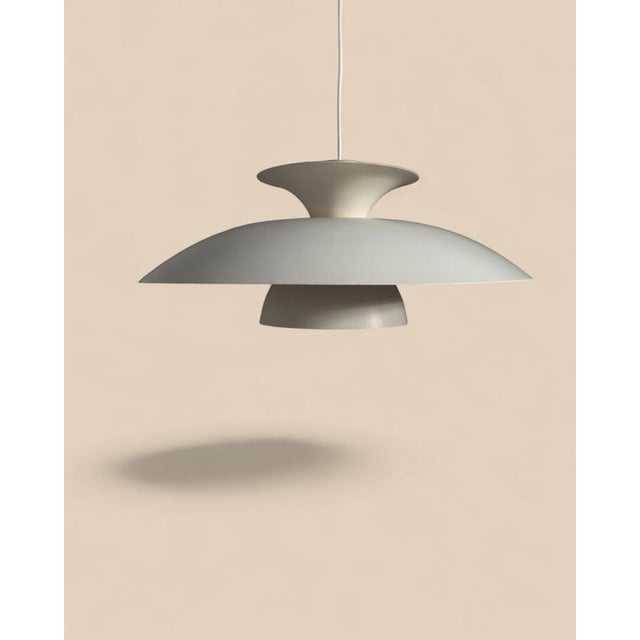 Mid-Century Modern Scandinavian Pendant Lamp, Denmark, 1970s For Sale - Image 3 of 8