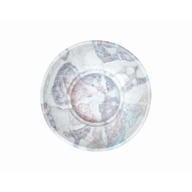 Large Decorative "Marbled" Ceramic Bowl For Sale In Los Angeles - Image 6 of 8