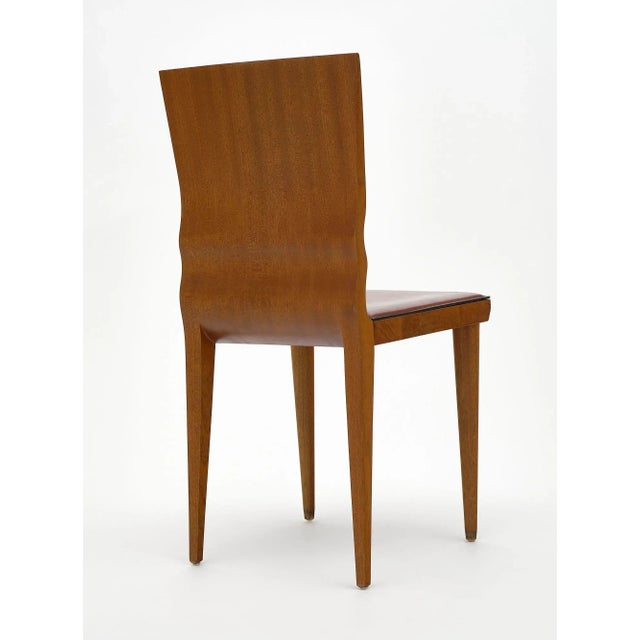 Wood Set of Four 'Diva' Chairs by William Sawaya, Sawaya & Moroni For Sale - Image 7 of 10