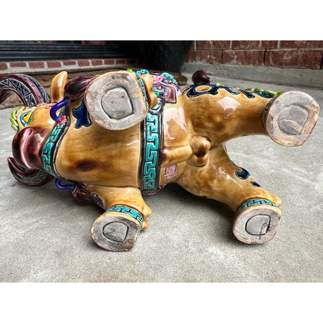 Vintage Koji Chinese Zodiac Year of the Ox Pottery Sculpture - Sculpture