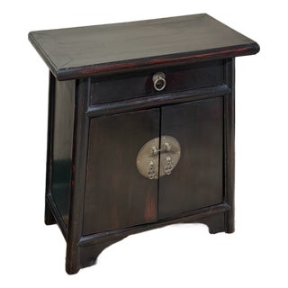 Chinese Lacquered Nightstand For Sale