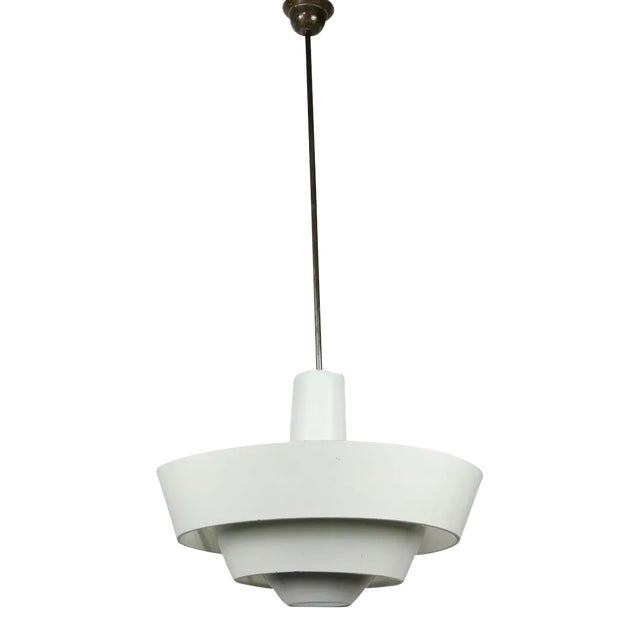 Mid-Century Modern Industrial Danish Cascade Pendant Lamp For Sale