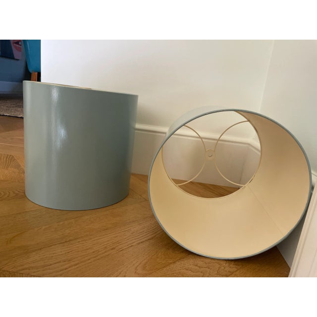 Worlds Away Worlds Away Painted Tole Lamp Shades - a Pair For Sale - Image 4 of 6