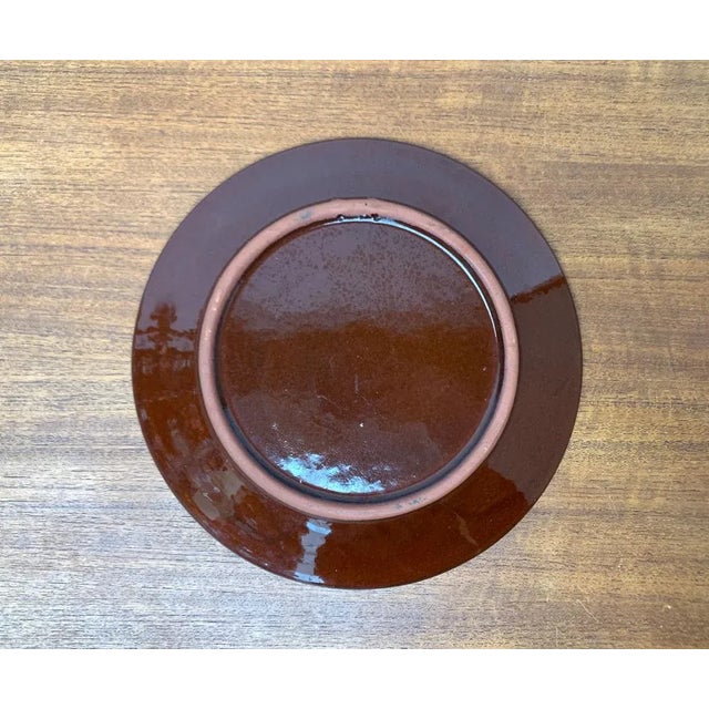 Mid-Century Wall Plaque Plate, 1960s For Sale - Image 5 of 10