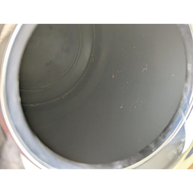 Black Bin and Umbrella Stand by G. Offredi for Bando Line, 1980s, Set of 2 For Sale - Image 8 of 12