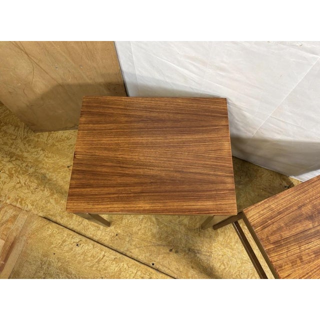 Wood Mid-Century Modern Teak Bedside Tables, 1960s, Set of 2 For Sale - Image 7 of 9