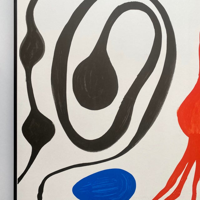 White Alexander Calder Vintage 1976 Mid Century Modernist Mourlot Fine Art Lithograph Print Framed Our Unfinished Revolution Poster " Octopus " 1975 For Sale - Image 8 of 18