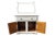 1990s Vintage Solid Wood Farmhouse Washstand Cabinet With Towel Bar – Distressed White For Sale - Image 5 of 5