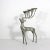 Metal Mid Century Modern Silver Reindeer Candle Holder Candelabra Christmas For Sale - Image 7 of 9