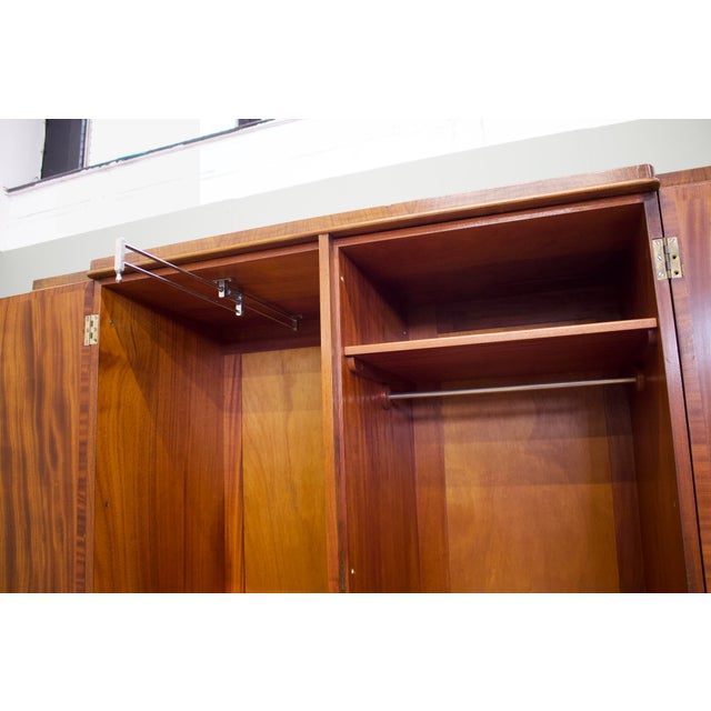 Vintage Art Deco Burr Walnut Wardrobe, 1930s For Sale - Image 11 of 13