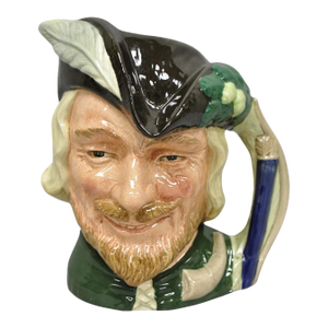 Vintage 1959 Royal Doulton Robin Hood D6527 Porcelain Toby Character Jug Mug