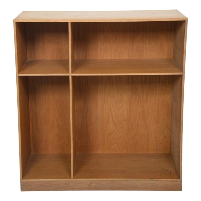 Vintage Deep Bookcase in Oak by Mogens Koch, 1980s For Sale