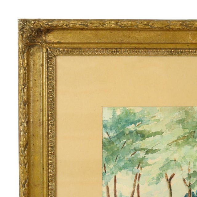 José Wolff, Landscape, Watercolor, 1924, Framed For Sale - Image 7 of 17