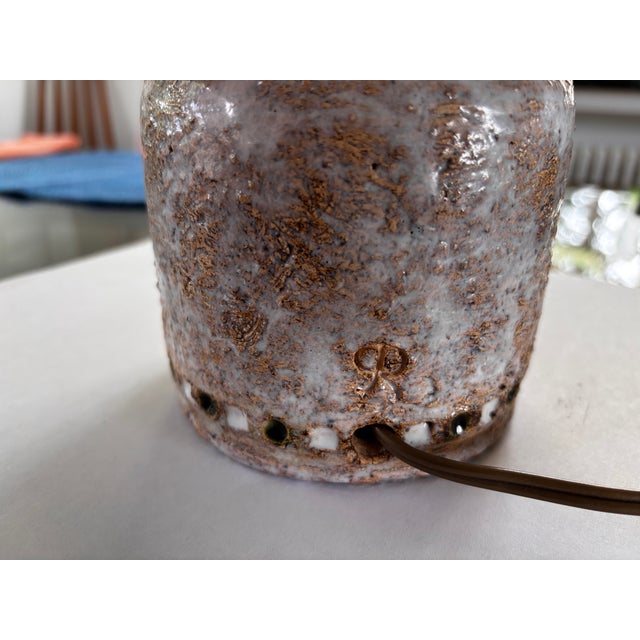 Ceramic Ceramic Table Lamp by Rafael Giarrusso for Accolay, 1960 For Sale - Image 7 of 13