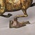 Art Deco Vintage Bronze "Flying Horse of Gansu" With Gold Inlay Statue - 10" Wide For Sale - Image 3 of 10