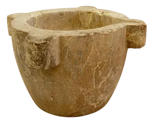 Large Mortar in Saint Rémy Marble, 19th Century