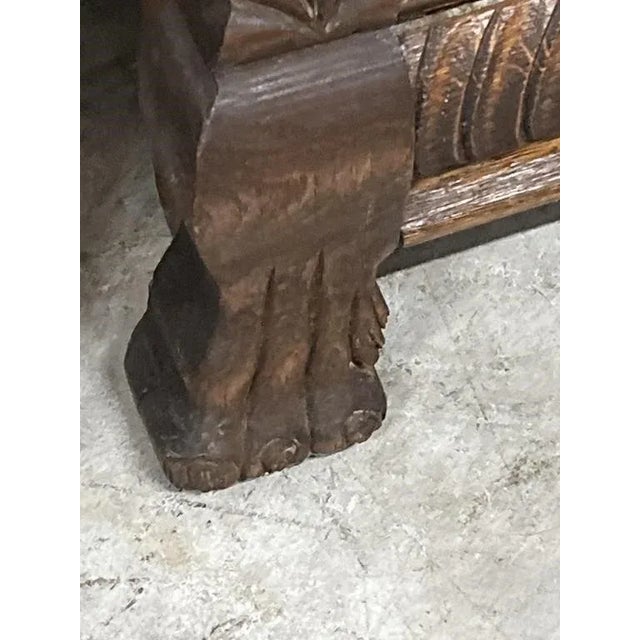 Late 19th Century Oak Buffet Sideboard Server For Sale - Image 9 of 10