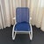 Mid-Century Modern Blue Mesh Cantilever Outdoor Patio Armchair For Sale - Image 4 of 6