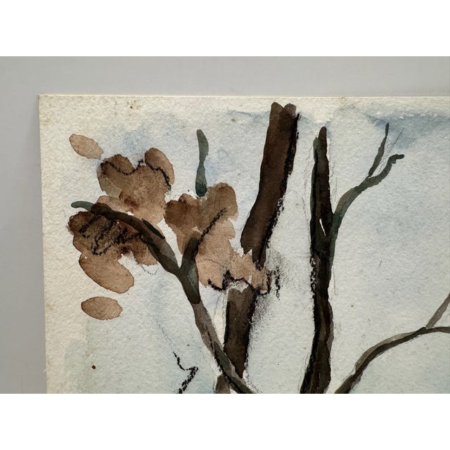 Henry Emil Salloch Original Watercolor on Paper Stone Bridge. Gettysburg Pennsylvania, 1946. For Sale - Image 4 of 8