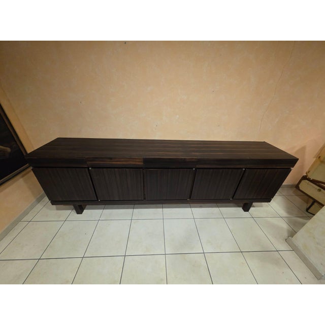 1980s Large Veneered Sideboard, 1980s For Sale - Image 5 of 12