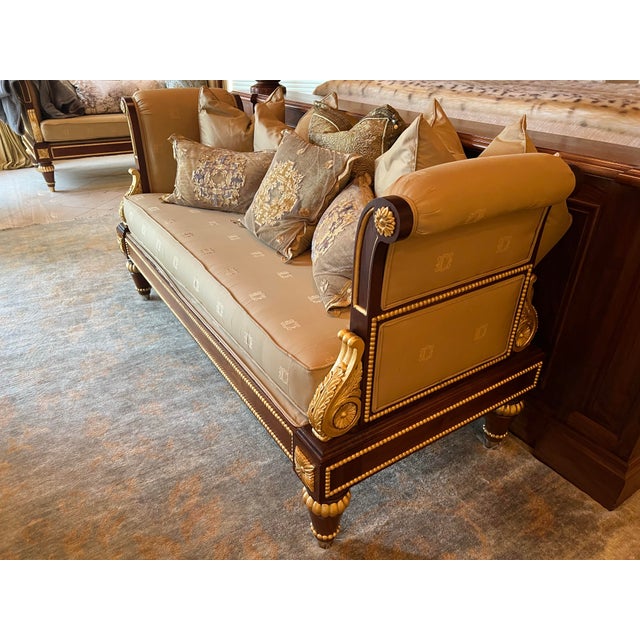 Hollywood Regency Clive Christian Empress Settee Daybed Sofa For Sale - Image 3 of 8