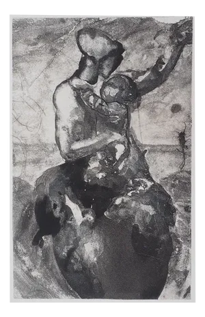 After Auguste Rodin, Mother and Child, 1897, Engraving