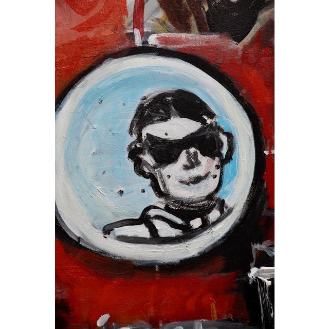 Delphine Perlstein, Earth to the Moon, 2006, Oil on Canvas For Sale - Image 3 of 15