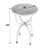 This exquisite Butler Specialty Company 16" wide round table boasts a marble stone inset top and a metal base that narrows...
