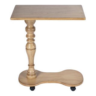 Mabry Mobile Tray Table, Beige For Sale