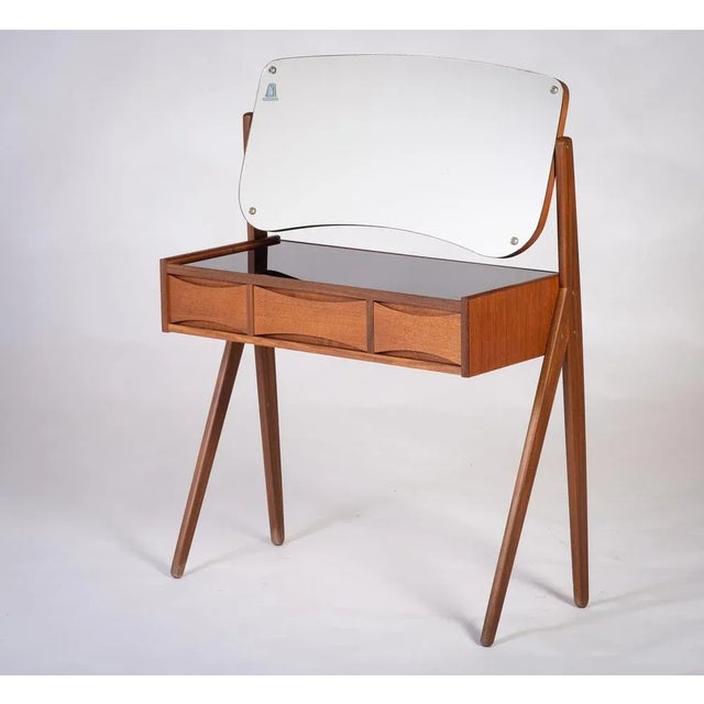 Wood Vintage Danish Dressing Table from Ølholm Møbelfabri, 1960s For Sale - Image 7 of 7