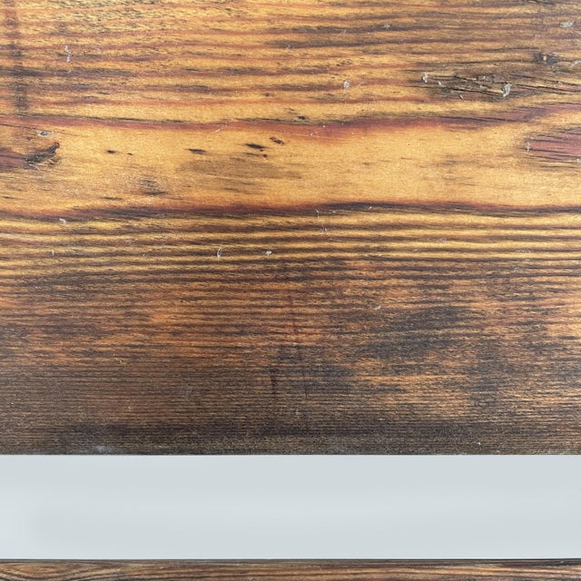Art Deco Italian Wooden and White Cast Iron Bench, 1930s For Sale - Image 9 of 14
