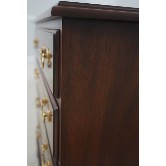 Pair of Henkel Harris Model 117 Mahogany Chest Nightstands For Sale - Image 13 of 18