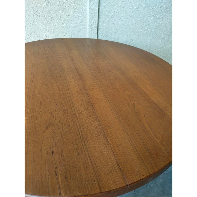 Wood Mid-Century Extendable Teak Table, 1970 For Sale - Image 7 of 9