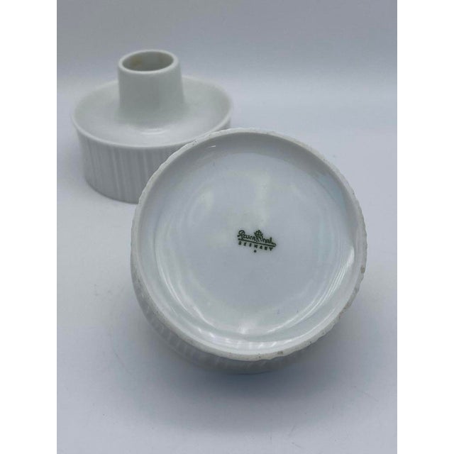 Tapio Wirkkala for Rosenthal Porcelain Candle Holders For Sale In San Diego - Image 6 of 7