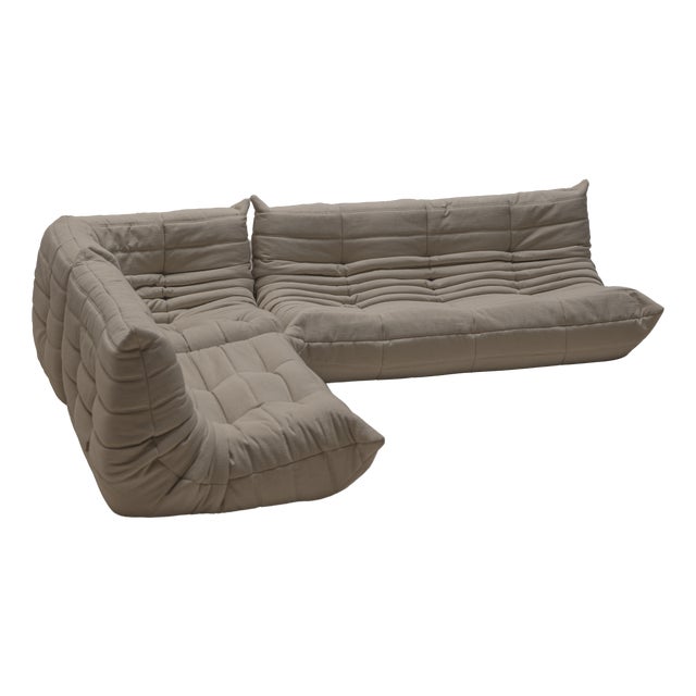 Togo Sofa Set by Michel Ducaroy for Ligne Roset, 1973, Set of 3 For Sale