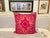 Textile Bohemian Magenta Ikat Pillow Covers From Vietnam- A Pair For Sale - Image 7 of 12