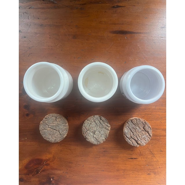 Mid-Century French Ceramic Lidded Canisters - Set of 3 For Sale In Washington DC - Image 6 of 9