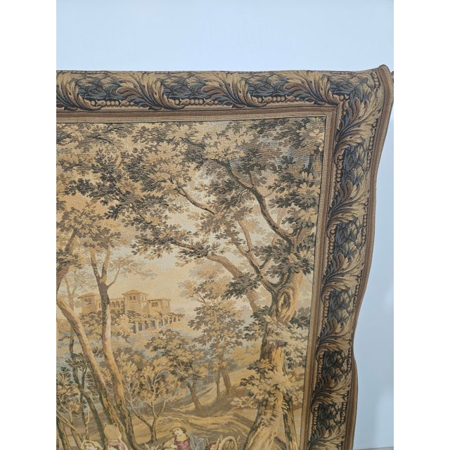 Tapestry with Idyllic Forest Motif from Aubusson, France, Late 19th Century For Sale - Image 5 of 18
