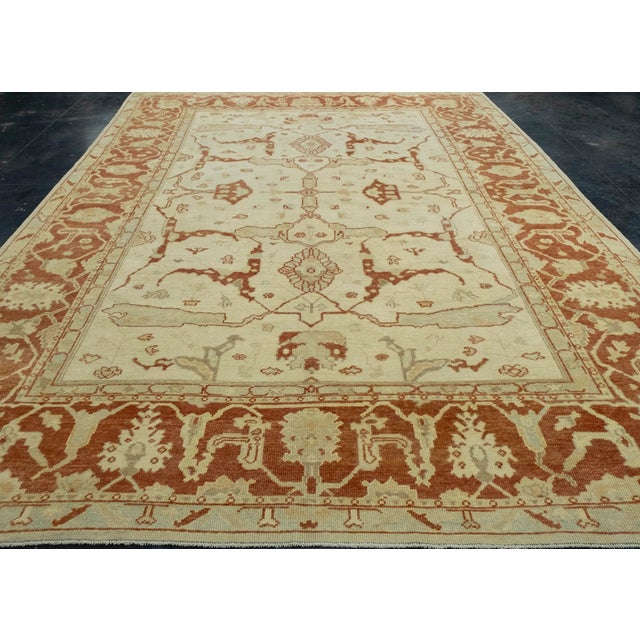 Turkish Oushak Rug 9'9" x 13'8" #18535 Explore a curated collection of hallway runners, wool rugs, and handmade...
