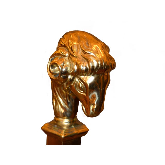 1960s 1960s Rams Heads and Feet Bronze Pedestal For Sale - Image 5 of 10