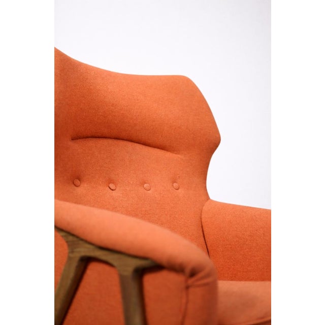 Mid-Century Elm Wing Master Chair by Thorbjörn Afdal for Bruksbo, 1960s For Sale - Image 18 of 18