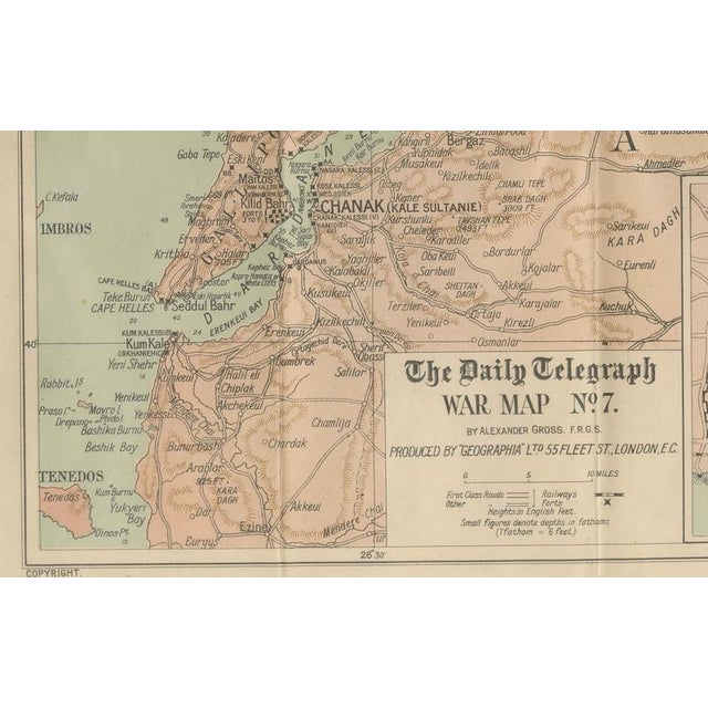 Paper Daily Telegraph War Map, 1877 For Sale - Image 7 of 12