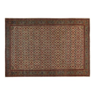 One-of-a-kind 19th Century Persian Tabriz Handmade Wool Rug For Sale