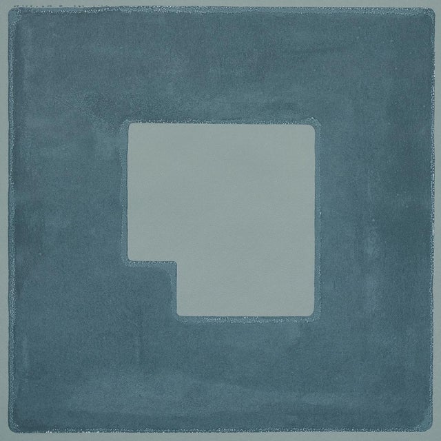 Mid-Century Modern SAMPLE - Schumacher x Backdrop Palindrome Wallpaper In Teal For Sale - Image 3 of 4